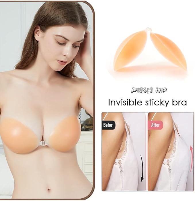 KISWON Push Up Sticky Adhesive Bra Pasties Nipple Covers