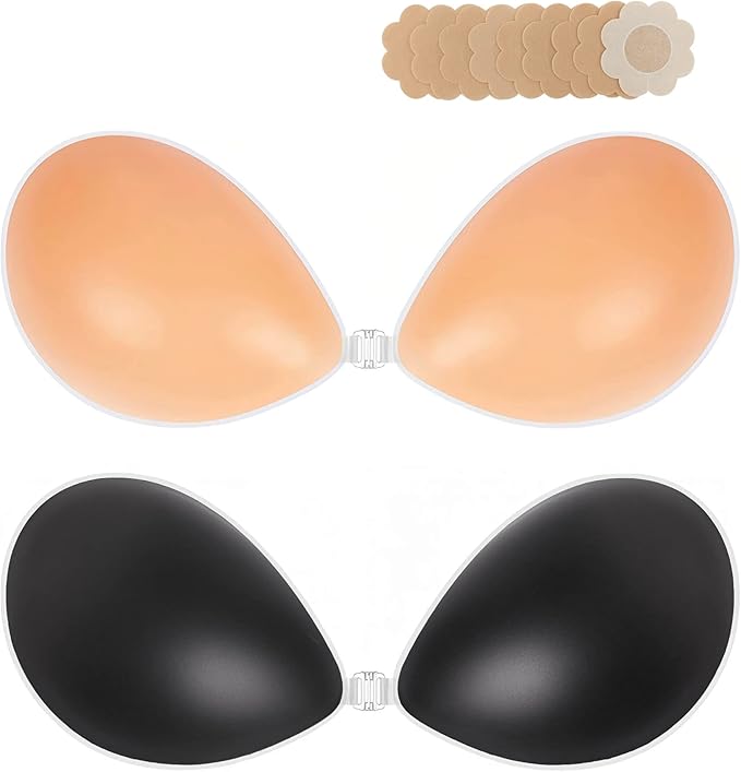 KISWON Push Up Sticky Adhesive Bra Pasties Nipple Covers